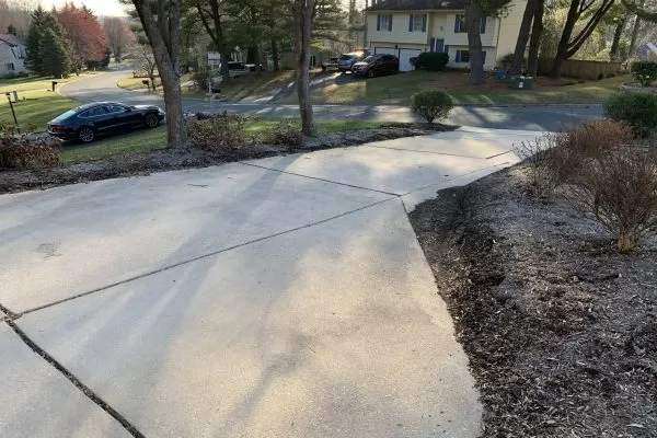 Surface wash and pressure wash of of driveway in Abingdon MD