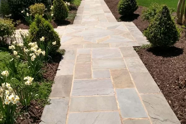 Clean front stone walkway | soft wash | Berwick Ct Bel Air, MD